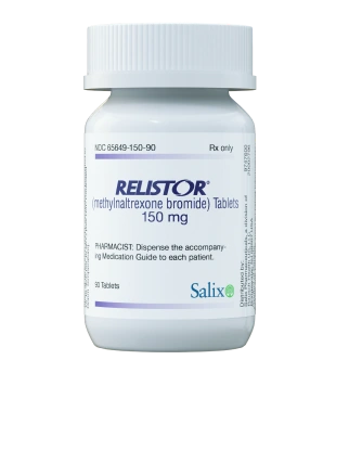 RELISTOR&reg; (methylnaltrexone bromide) 150mg tablet bottle