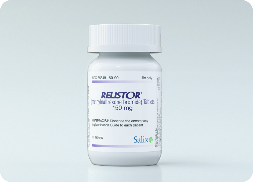 RELISTOR® (methylnaltrexone bromide) 150mg tablet bottle